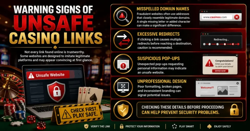 Warning Signs of Unsafe Casino Links