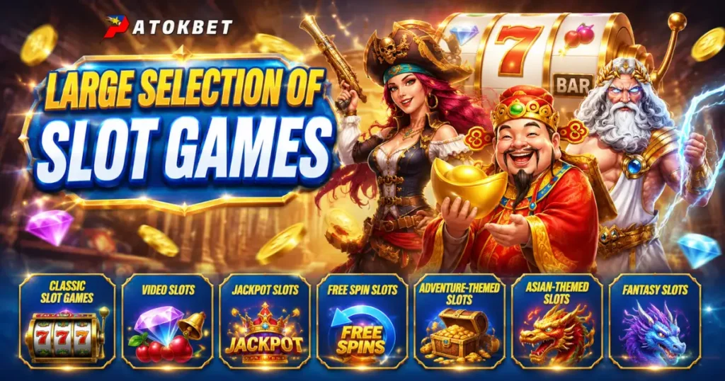 Large Selection of Slot Games